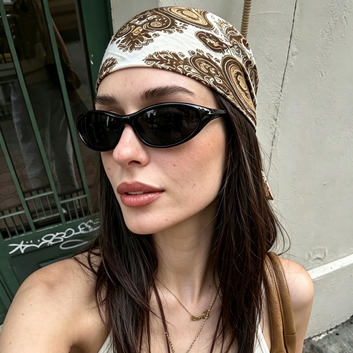 Y2K Punk Sports Sunglasses for - Vintage Fashion Enthusiasts recension och pris