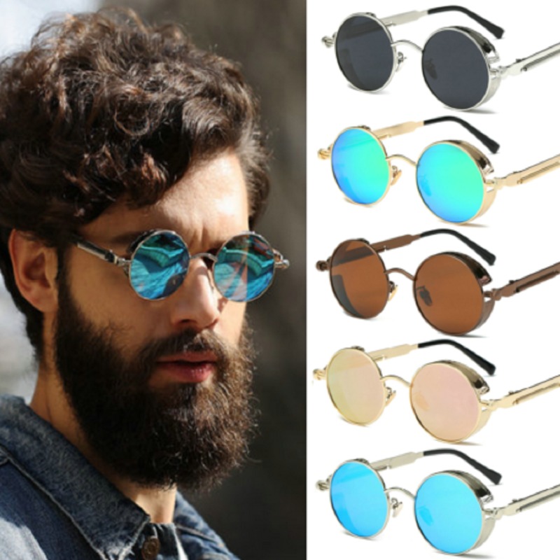 Metal Steampunk Sunglasses Men - Vintage Fashion Enthusiasts recension och pris