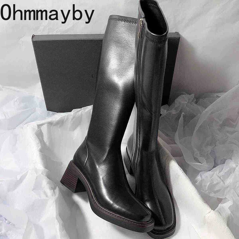 Vintage Thick Heel Women Knee  - Vintage Fashion Online recension och pris