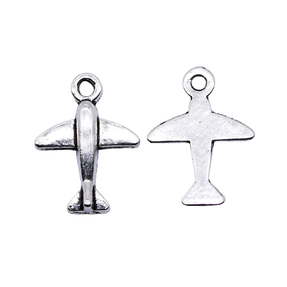 10pcs 11x15mm Antique Silver C - Vintage Fashion Stores recension och pris