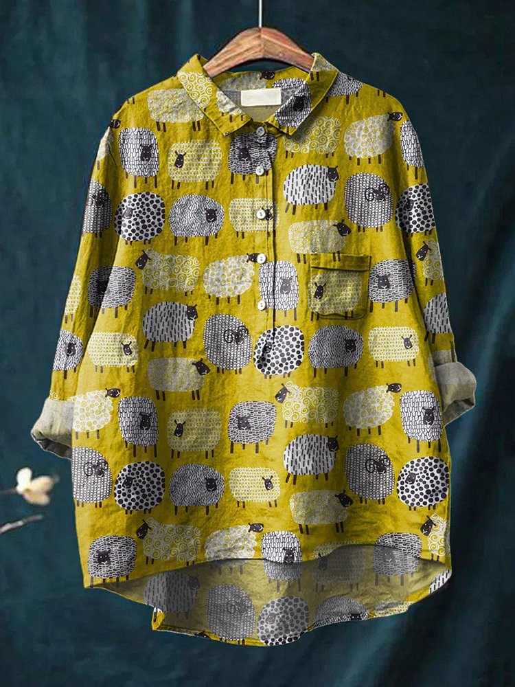 Vintage Lovely Sheep Art Patte - Vintage Fashion Jersey recension och pris