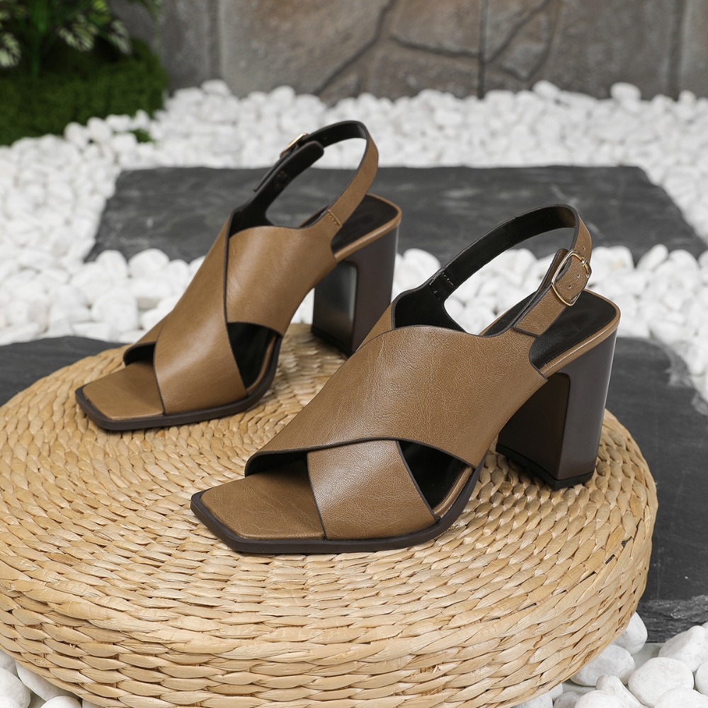 Women Sandals Vintage Square H - Vintage Fashion Dresses recension och pris