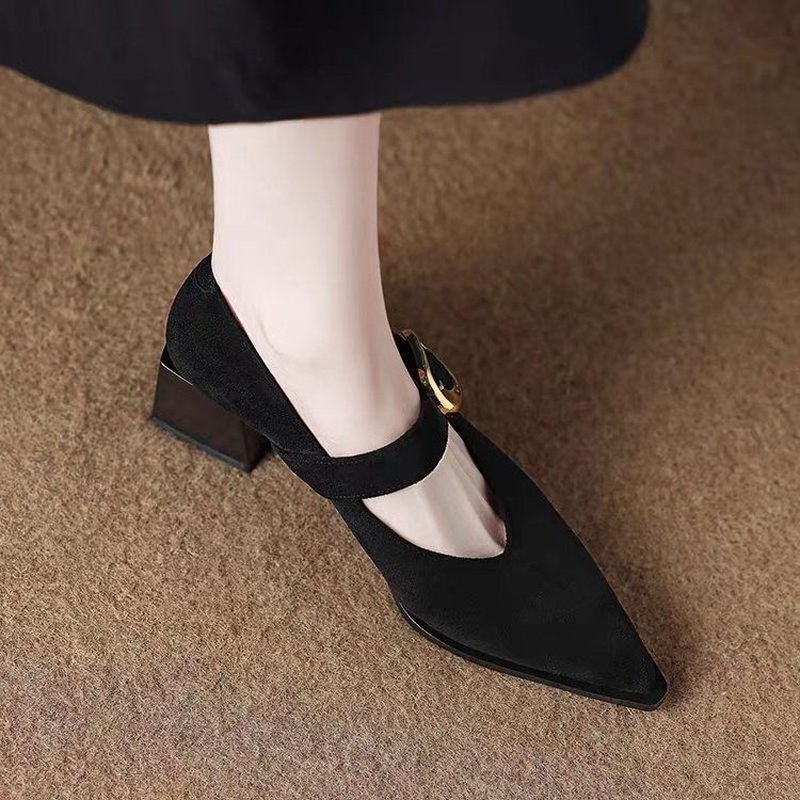 Women Vintage Mary Jane Block  - Vintage Fashion Dresses recension och pris