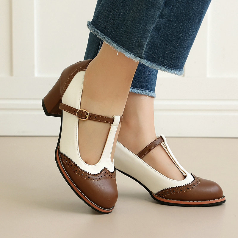 Women's Mary Jane Pumps T-Stra - Vintage Fashion Online recension och pris