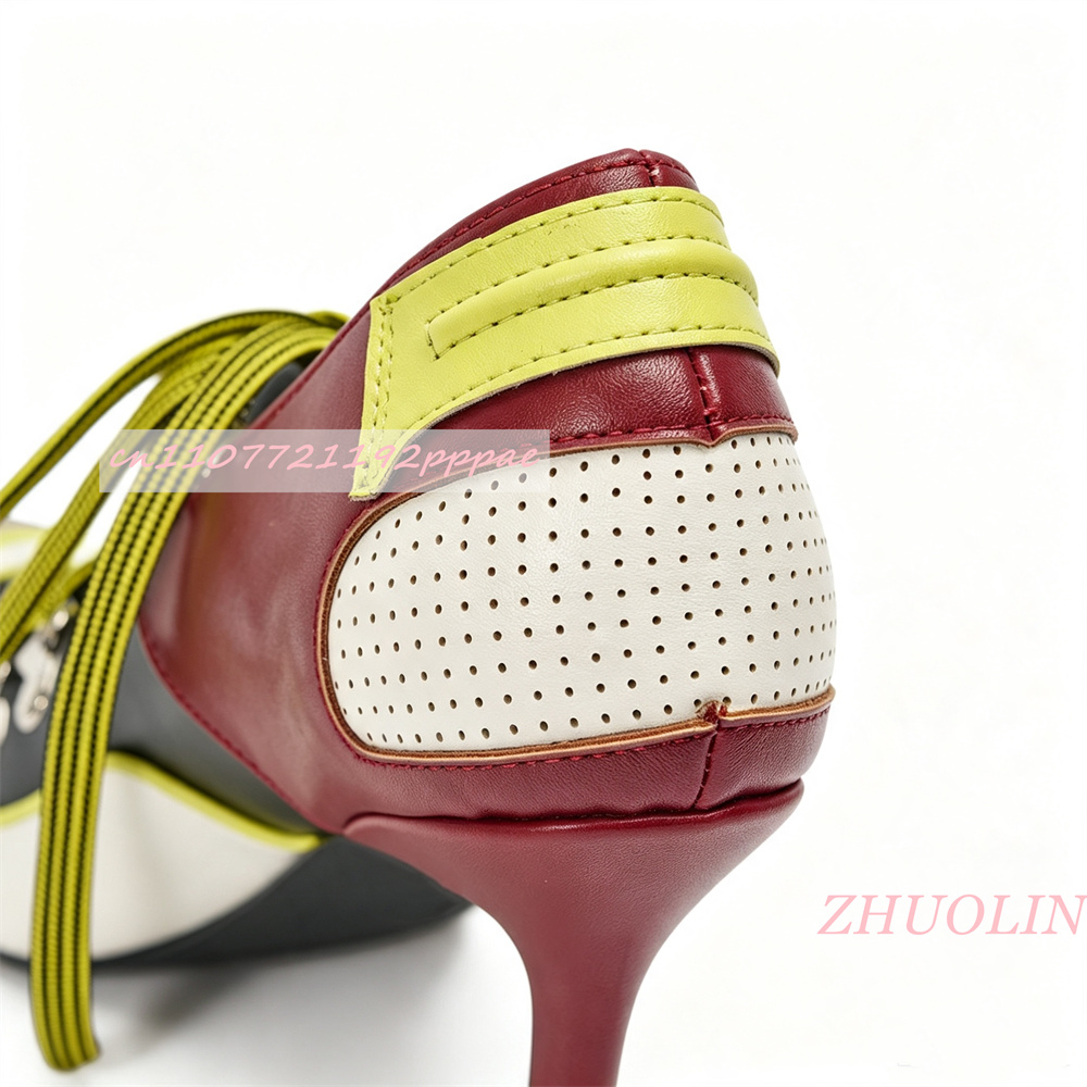 Women Lace Up Pumps Pointed To - Vintage Fashion Online recension och pris