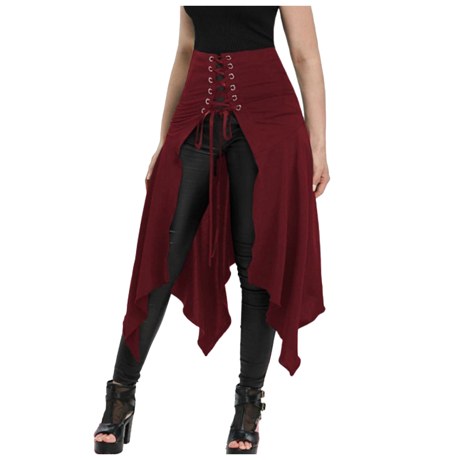 Gothic Skirt Black Medieval Vi - Vintage Fashion Dresses recension och pris